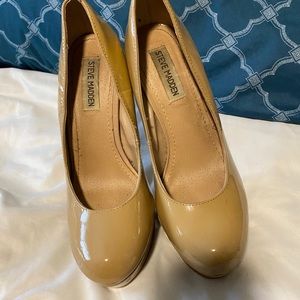 Tan pumps